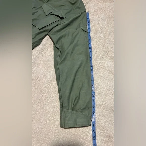 Like New GAP Olive Heavyweight Canvas Military Utility Field Jacket Men Unisex - Picture 13 of 16